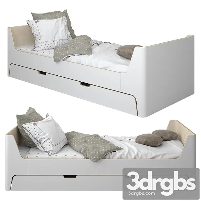 Scandi Bed by Laredoute 01 3D Model Free