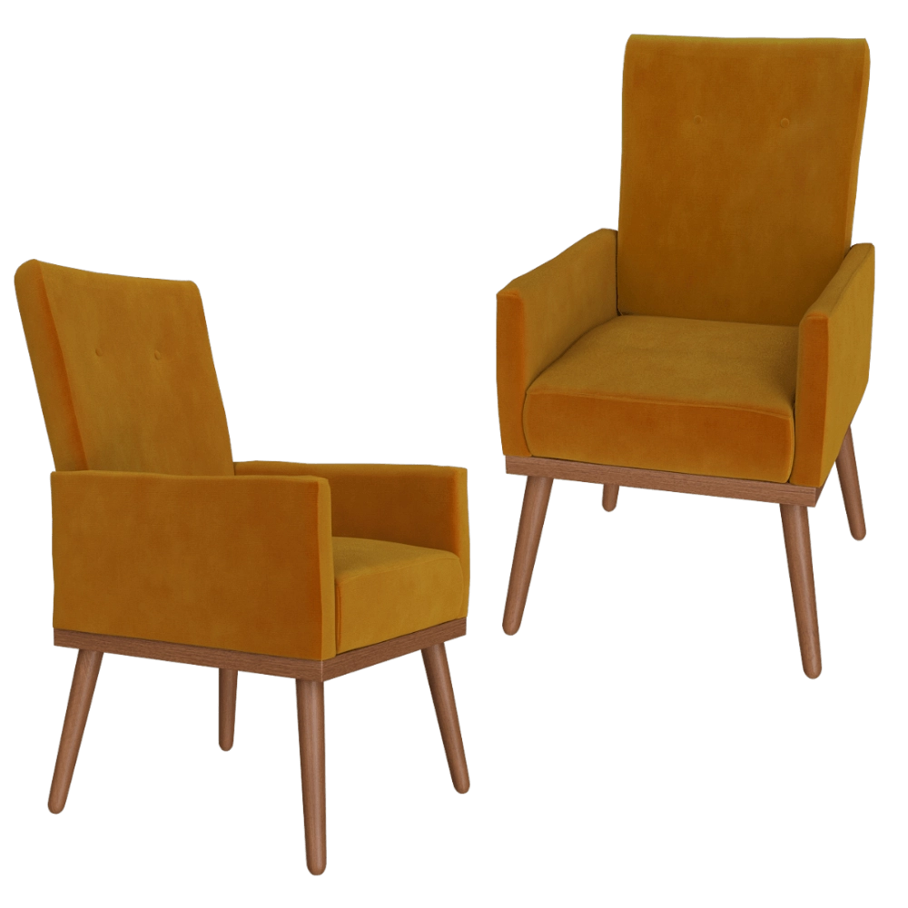 Scandicsofa - Chair with armrests Klematisar 3D Model