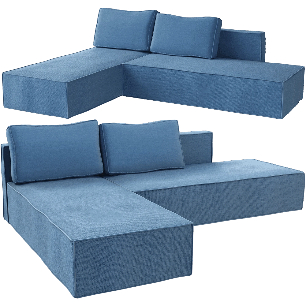 Scandicsofa - Sofa Bladvass 3D Model
