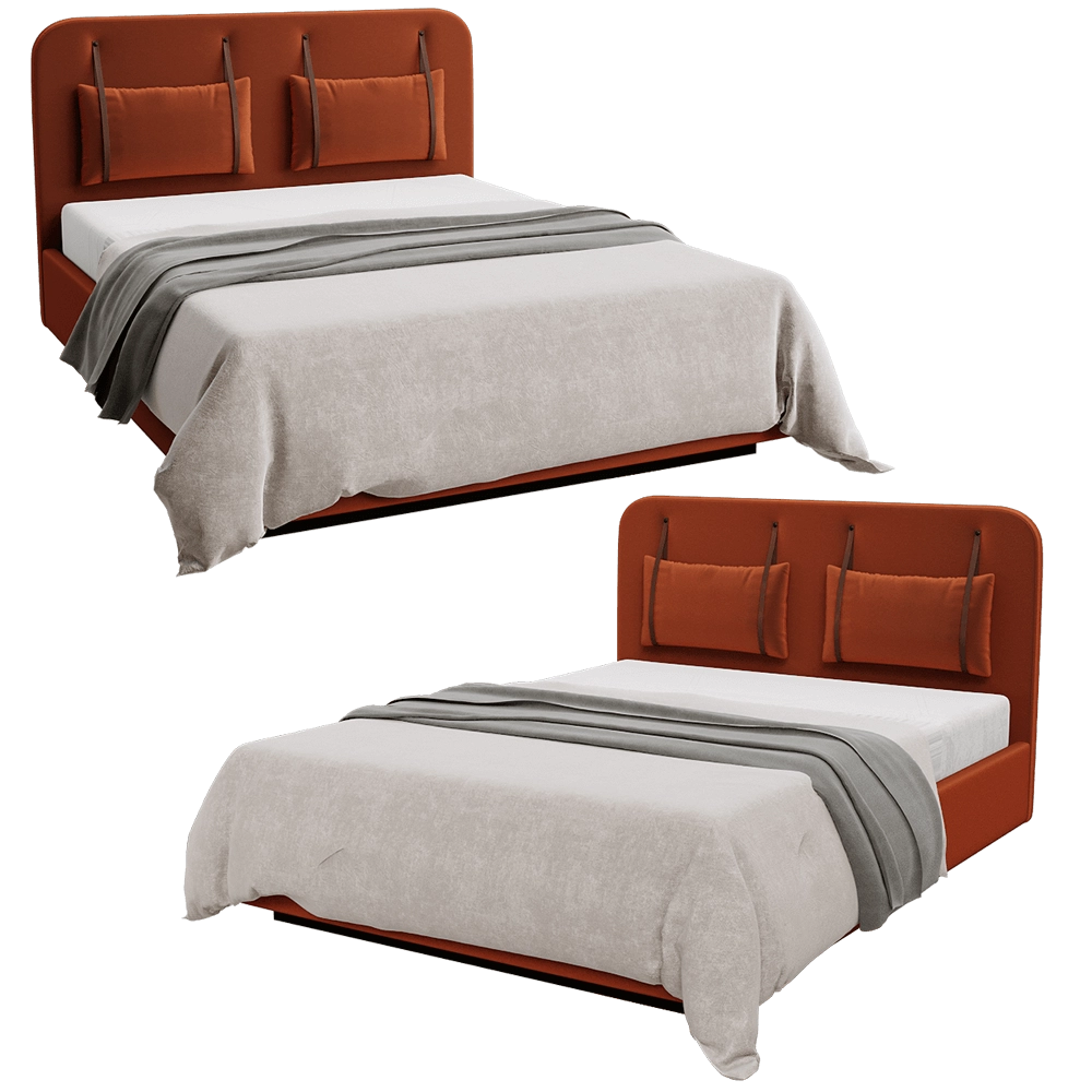 Scandicsofa - Velvet bed Rejse 3D Model