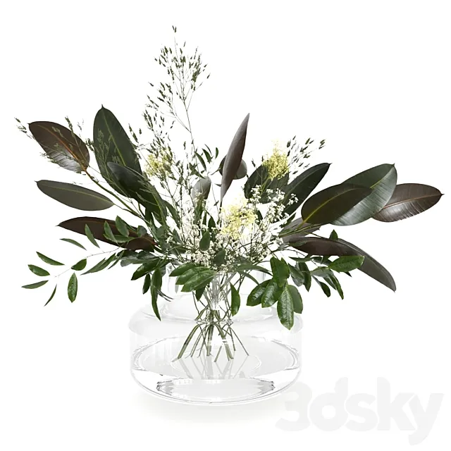 Scandinavian bouquet 3D Model