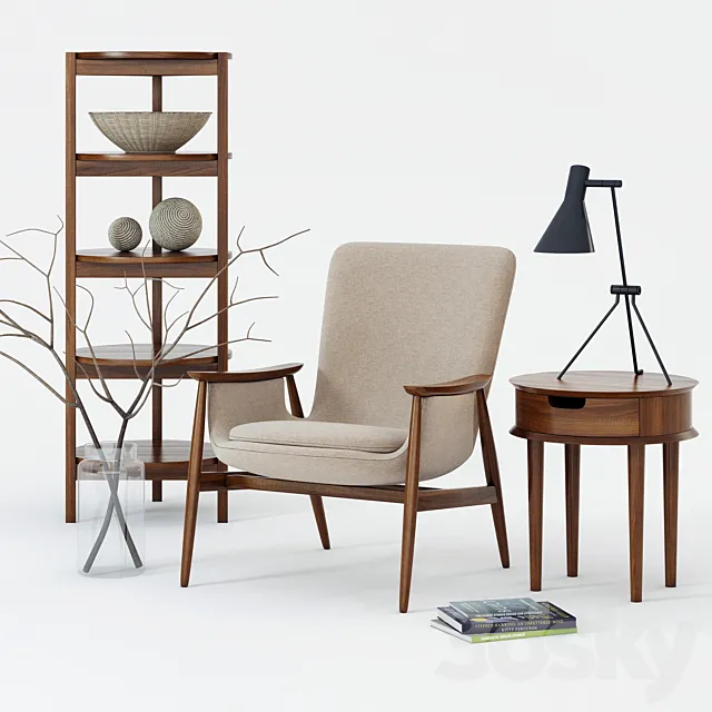 Scandinavian Designs Klemens Chair 3D Model