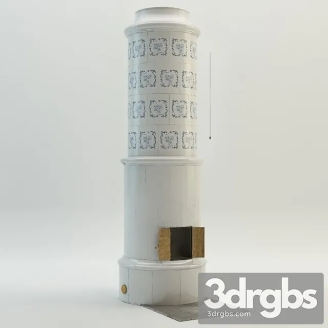 Scandinavian Fireplace 3D Model Free