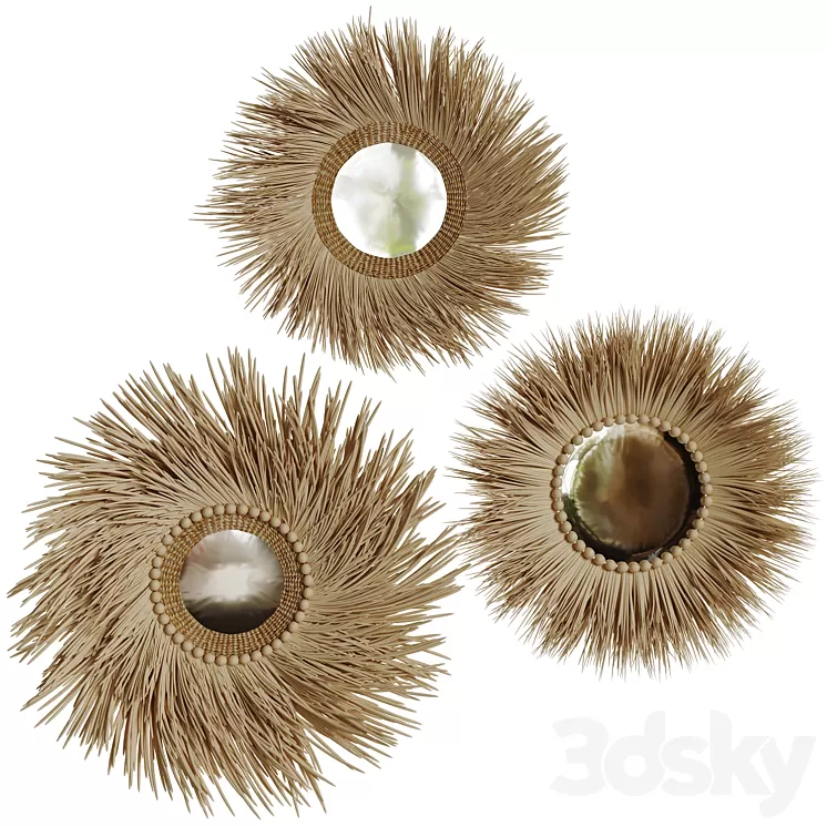 Scandinavian mirrors 2 3D Model