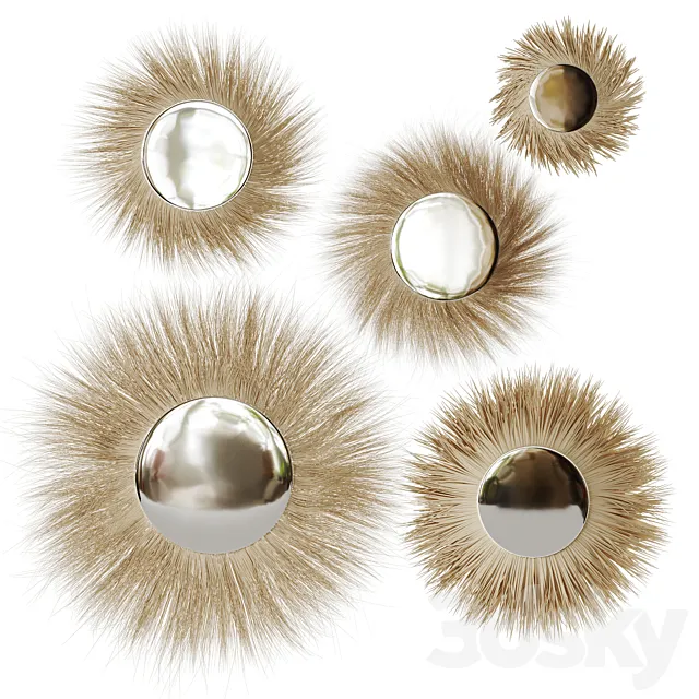 Scandinavian mirrors 3DModel