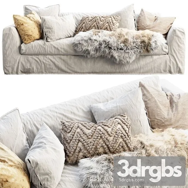 Scandinavian Monaco Sofa 3D Model Free