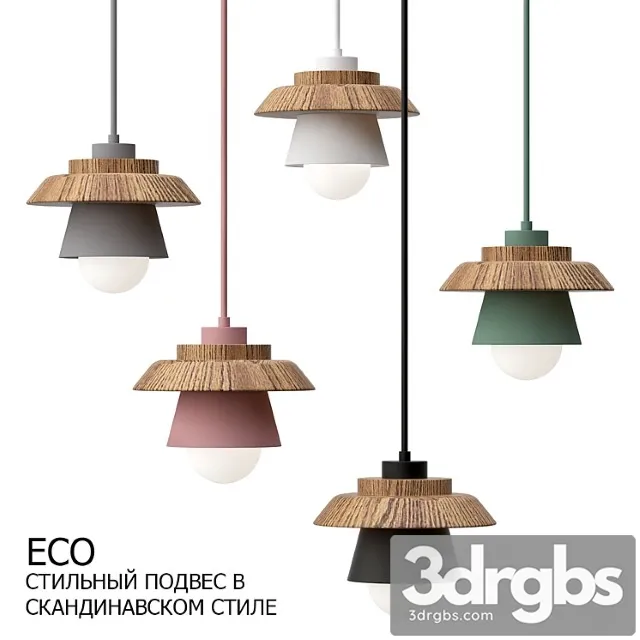 Scandinavian Pendant Light 3D Model Free