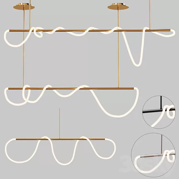 Scandinavian pendant lights 102 3D Model