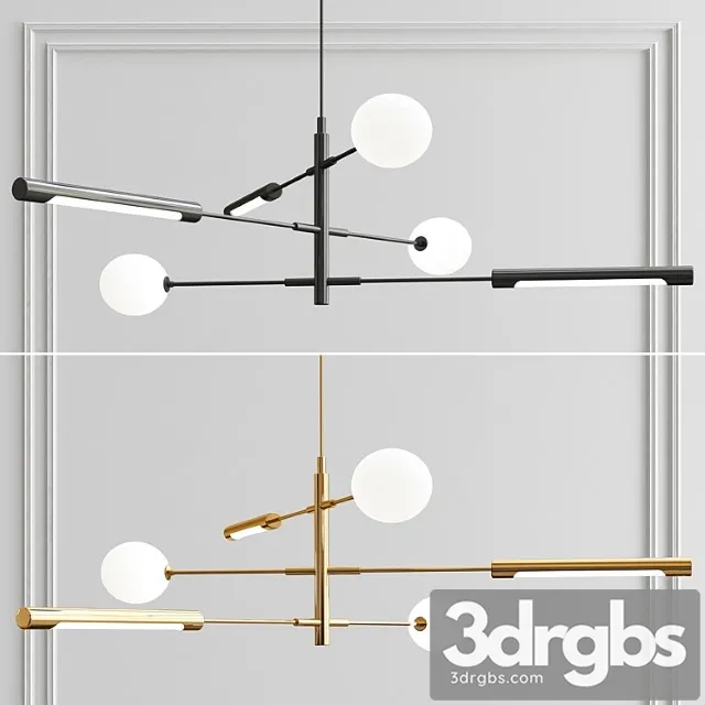 Scandinavian Runna Minimalist Chandelier 3D Model Free