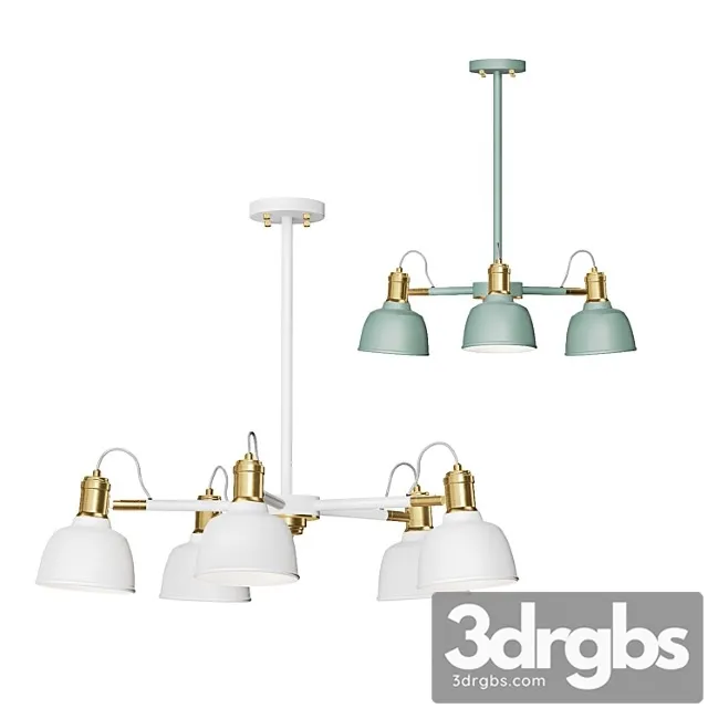 Scandinavian Style Ceiling Chandelier Vinland Ch 3D Model Free