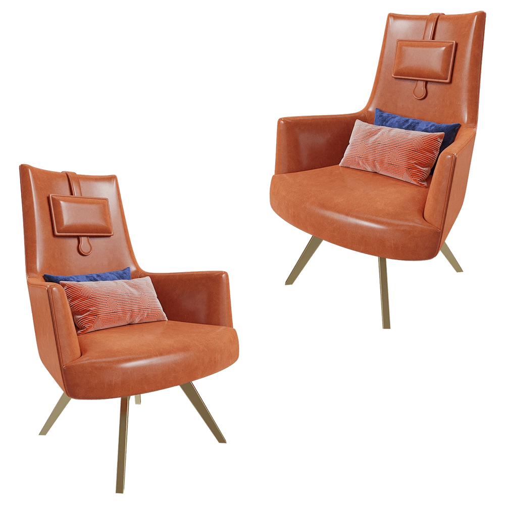 SCAPPINI HOME  - Armchair SMOKE 3D Model