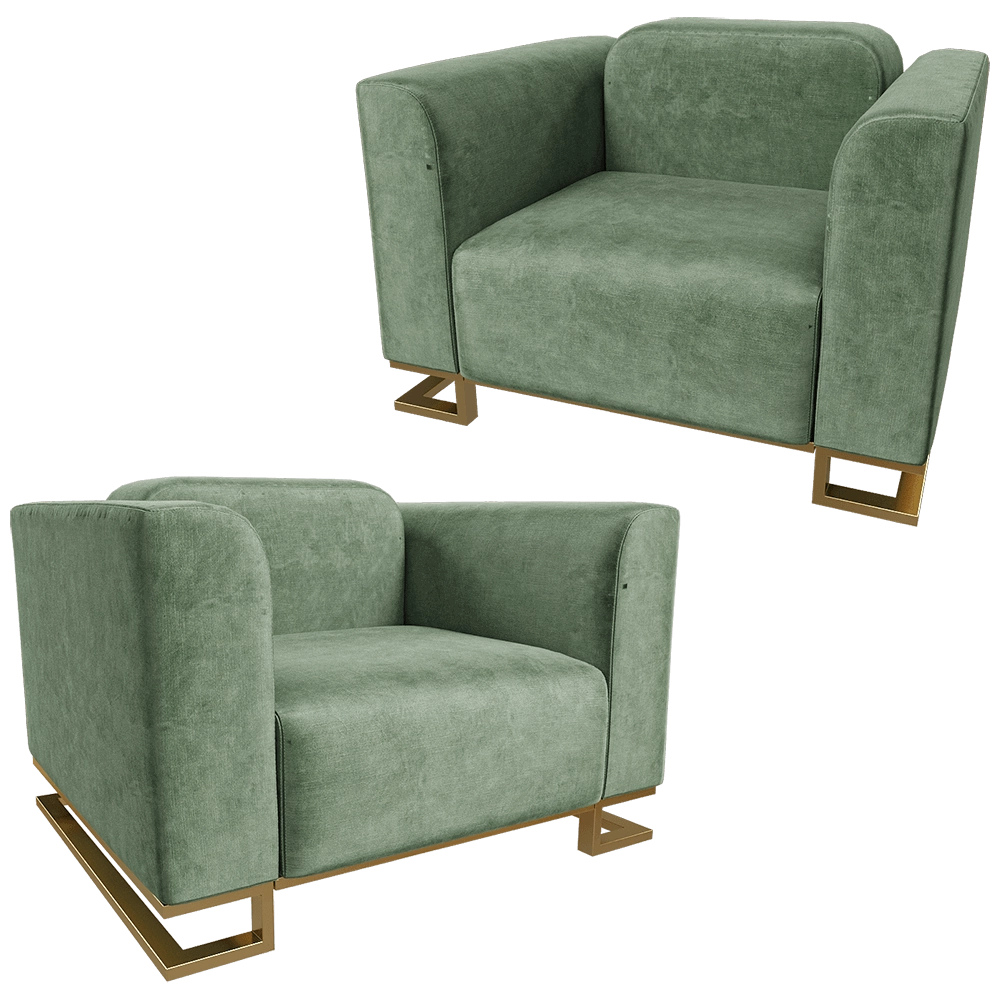 SCAPPINI HOME  - Armchair WING 3D Model