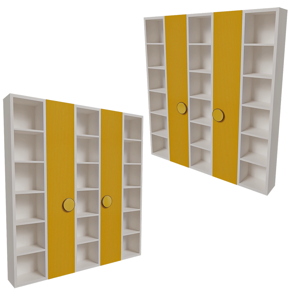 SCAPPINI HOME  - Modular bookcase STAGE 3D Model
