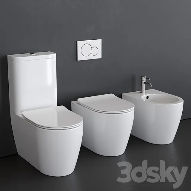 Scarabeo Ceramiche Moon art.5522 art.5523 art.5526 3D Model