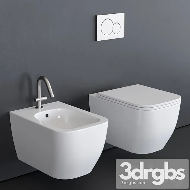 Scarabeo Ceramiche Teorema 2.0 Wall Hung Wc 3D Model Free
