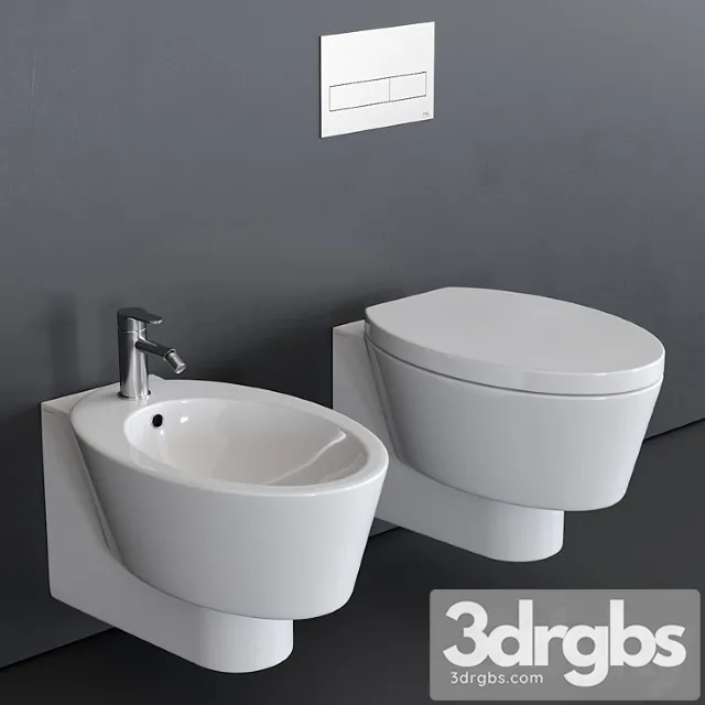 Scarabeo Ceramiche Wish Wall Hung Wc 3D Model Free