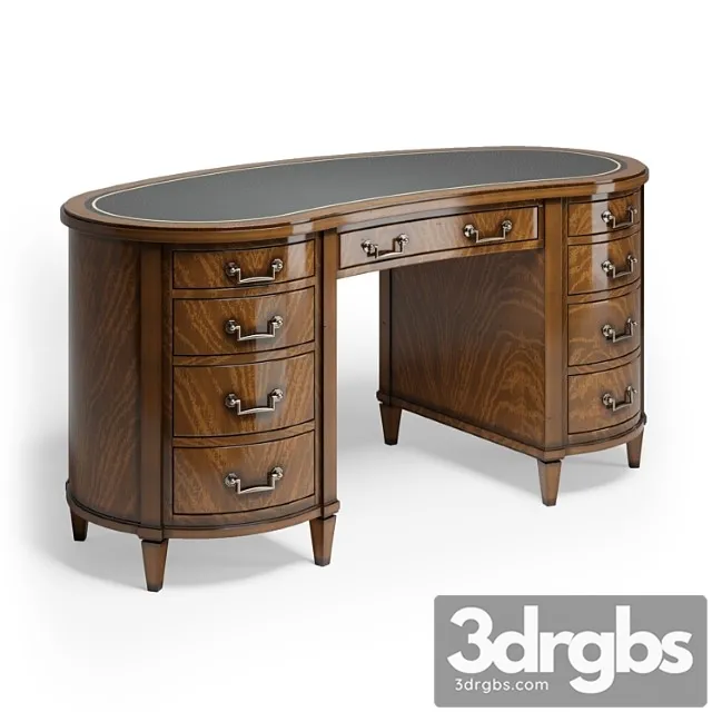 Scarborough house kidney desk sh21-072404 2 3D Model Free