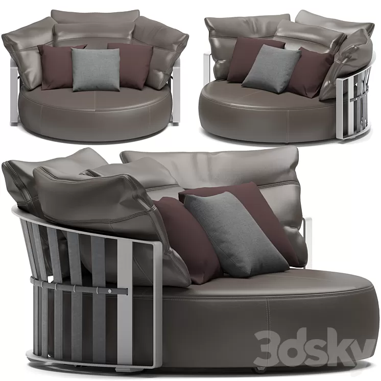 Scarlett Sofa Poltrona Frau 3D Model