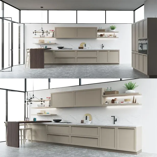 Scavolini Carattere Kitchen 3D Model