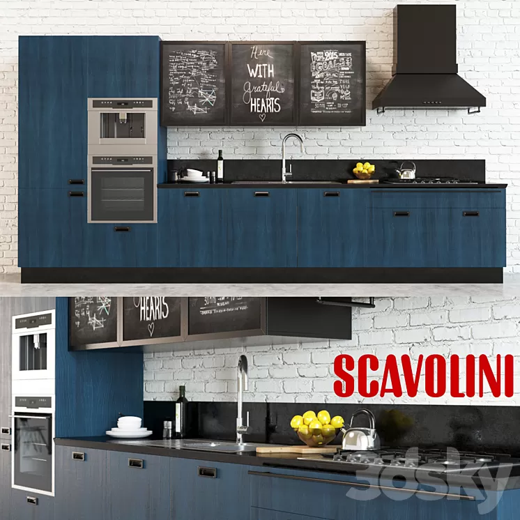 Scavolini Diesel Social Kitchen 2 3D Model