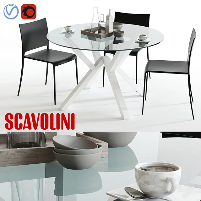Scavolini Shangai and Mya 3D Model