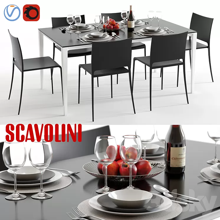 Scavolini Timeless and Mya 3D Model