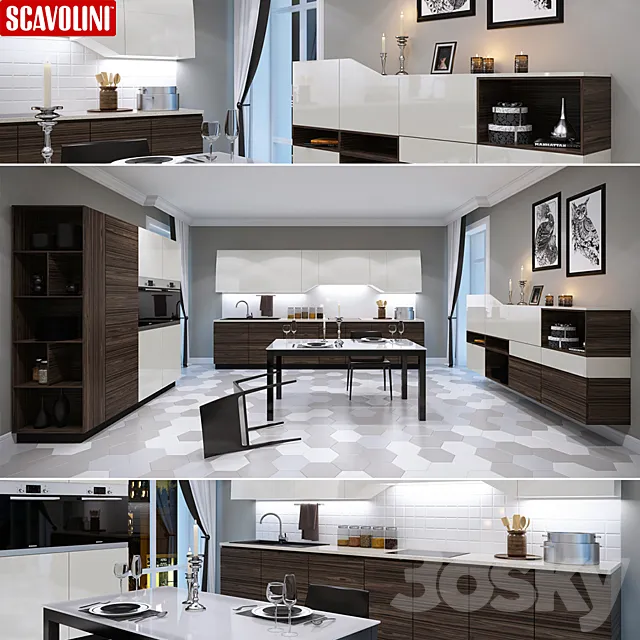 Scavolini_Flux_Swing_Lineare 3DModel