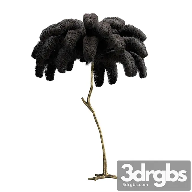 Scenery from ostrich feathers 3D Model Free