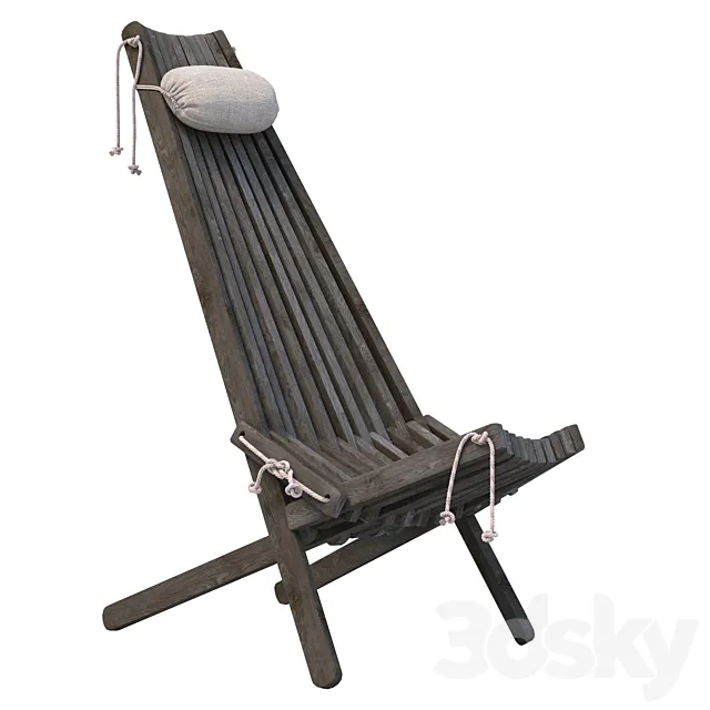 Schizlong EcoChair Liegestuhl 3D Model