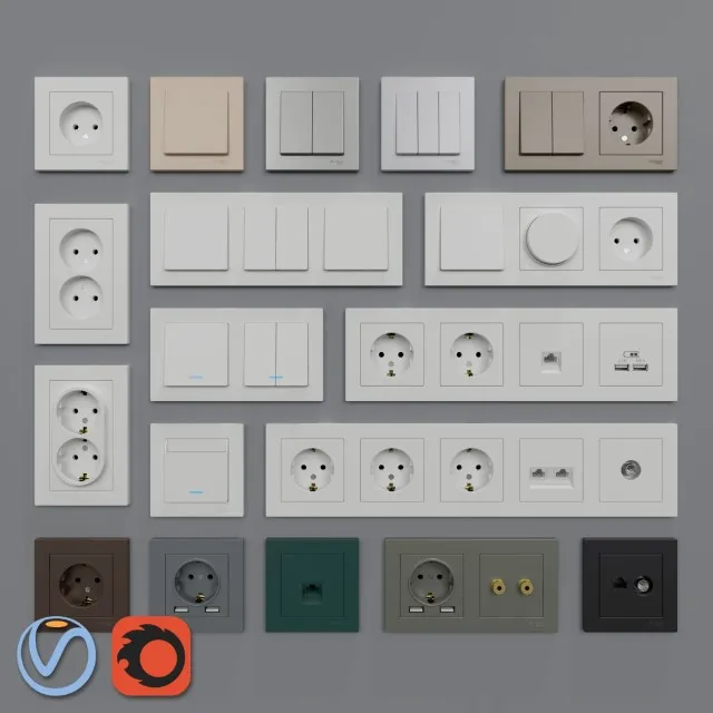 Schneider Electric Atlas Design 3D Model Free
