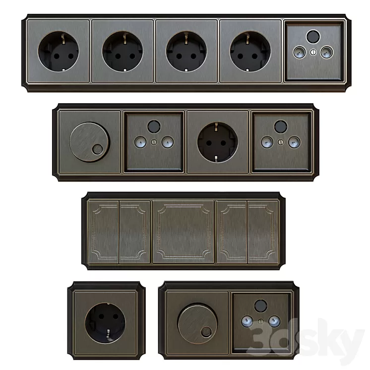 Schneider Electric Merten Antique 3D Model