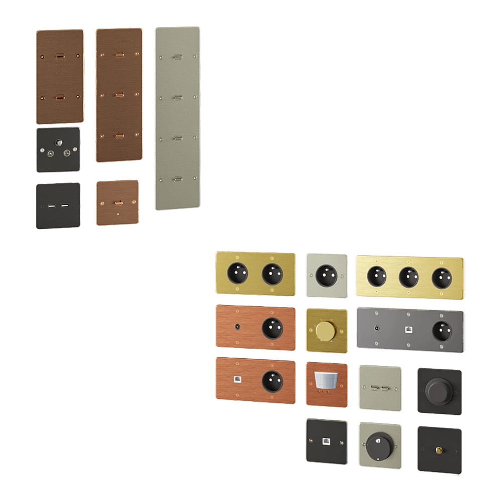 Schneider Electric - Sockets and switches Sequence 5 3D Model