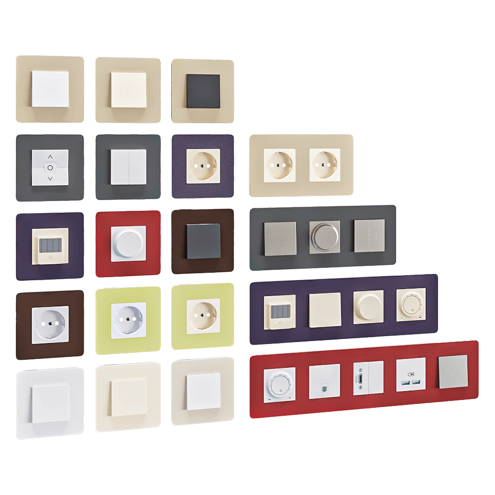Schneider Electric - Sockets and switches Unica Studio 2 3D Model