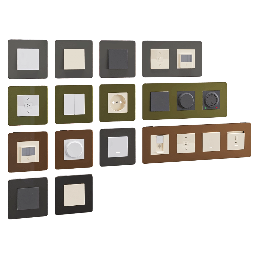 Schneider Electric - Sockets and switches Unica Studio 3 3D Model