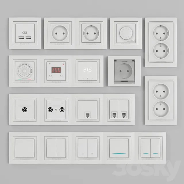 Schneider Electric Unicha sockets and switches Free Download
