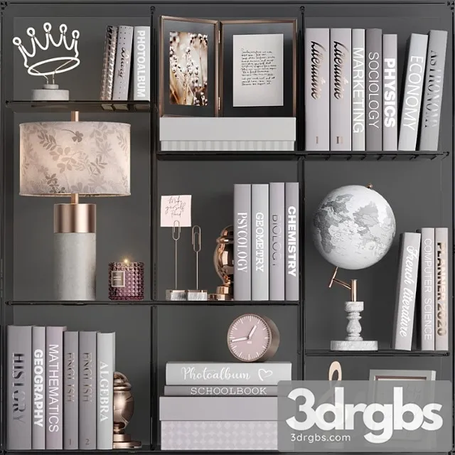 School Decor Set 3D Model Free
