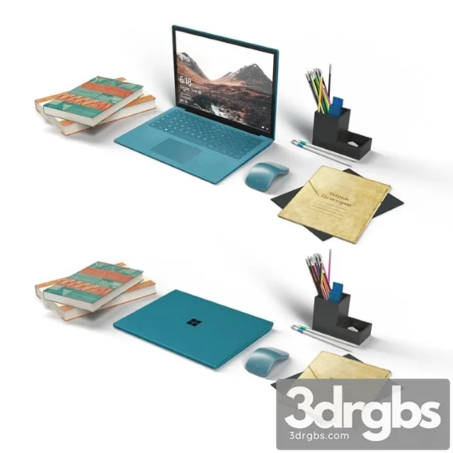 Schoolchilds Workplace 1 3D Model Free