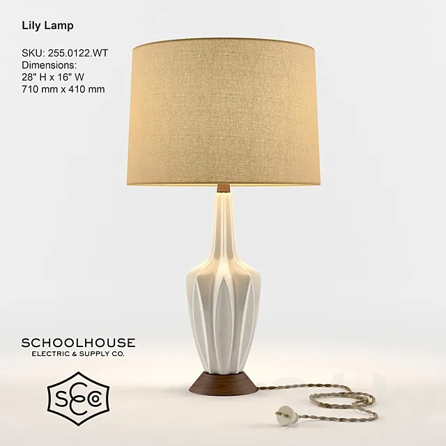 Schoolhouse Electric - Lily Lamp 3DModel