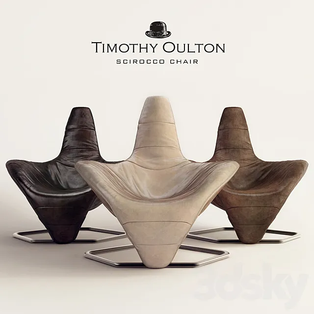 Scirocco chair chair 3D Model