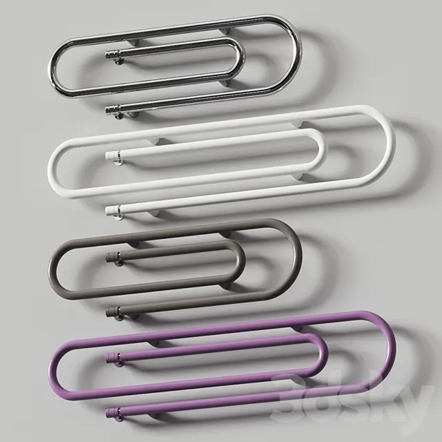 Scirocco H Graffe Towel Rail 3DModel