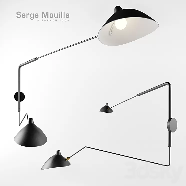Sconce 2 rotating arms 3D Model