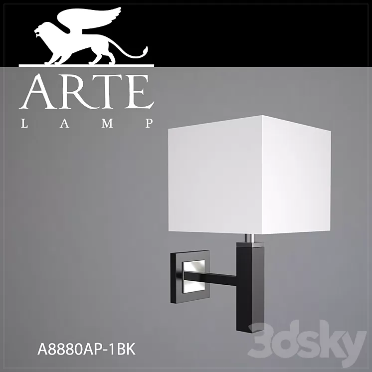 Sconce Arte Lamp A8880AP-1BK 3D Model