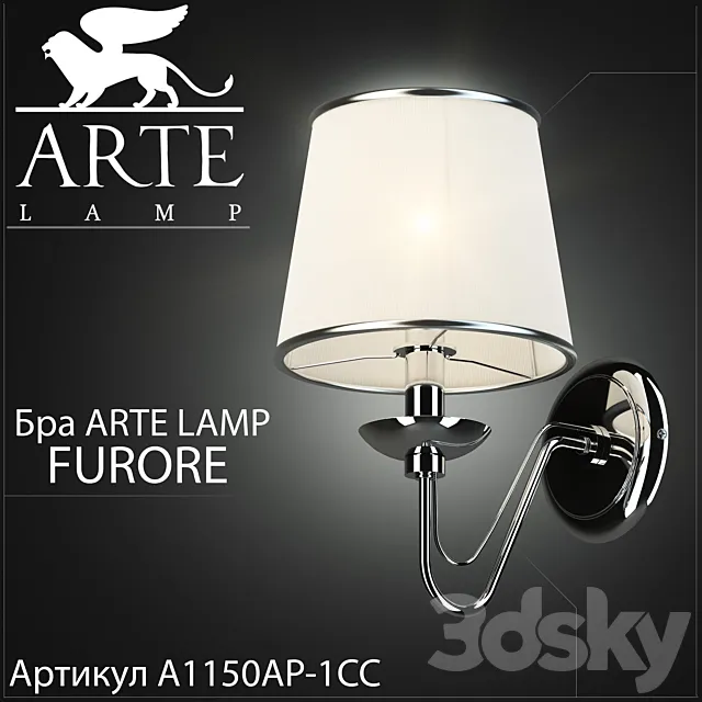 Sconce Arte lamp Furore A1150AP-1CC 3DModel