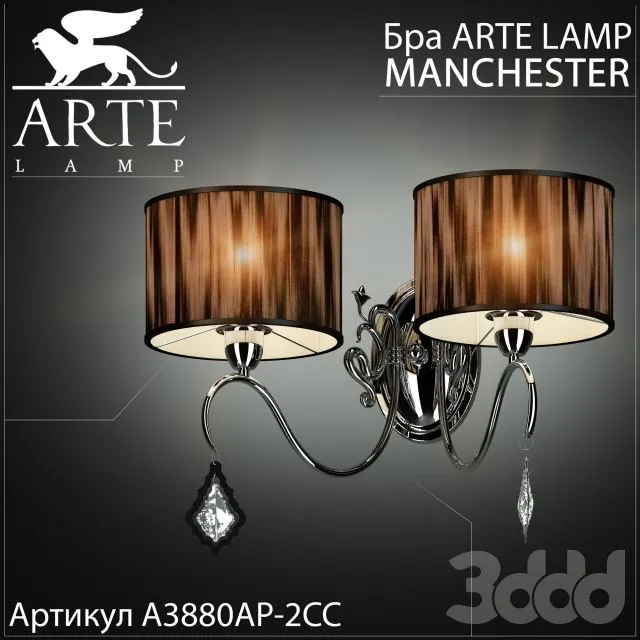 Sconce Arte lamp Manchester A3880AP-2CC 3D Model