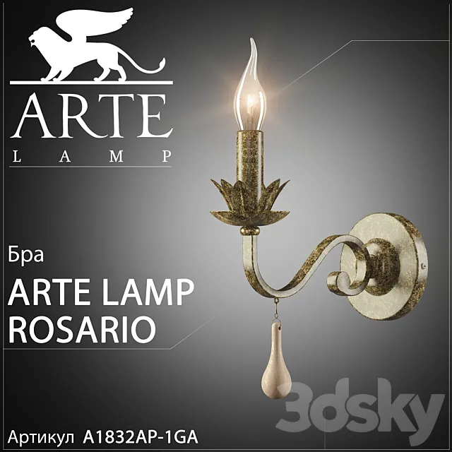Sconce Arte lamp Rosario A1832AP-1GA 3DModel