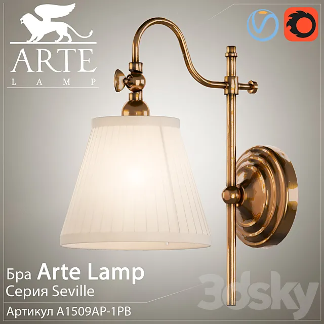 Sconce Arte Lamp Seville A1509AP-1PB Free Download