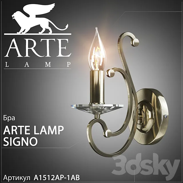 Sconce Arte Lamp Signo A1512AP-1AB Free Download