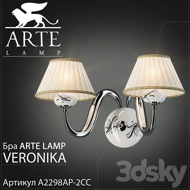 Sconce Arte lamp Veronika A2298AP-2CC 3D Model