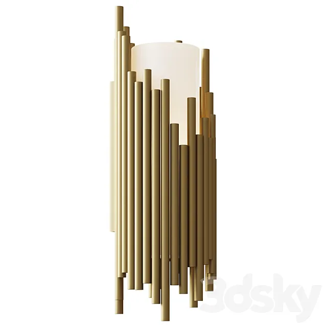 Sconce Bartoli antique brass finish Eichholtz 3DModel