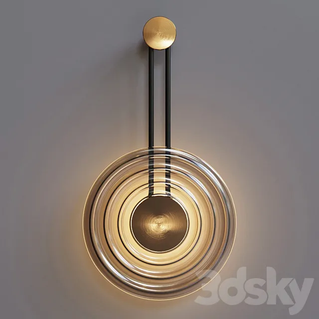 Sconce Chelsom Wall Solar Black Bronze 3D Model